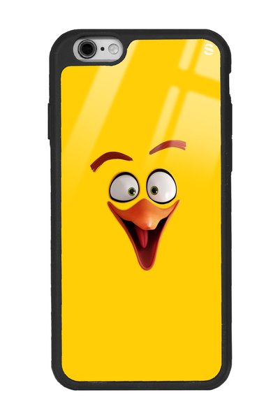 Spoyi Glossy Phone Case with Yellow Design Compatible with iPhone 6 6S