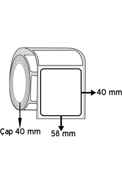 Umur Θερμική ετικέτα 40 mm*58 mm Ετικέτα ζυγαριάς 500 τεμάχια / 1 ρολό