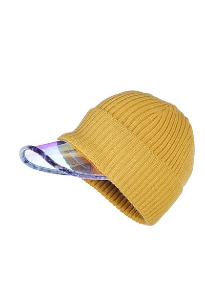 Fonem Women's Hologram Beret Fo 2044 Yellow
