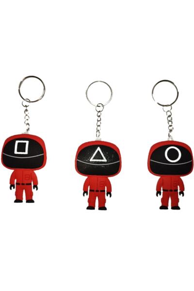 Yenigeldi سلسلة مفاتيح على شكل لعبة الحبار