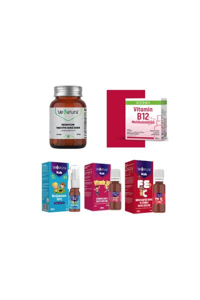 VeNatura Yetişkin+çocuk Set-selenyum 90 Tablet + B12 20 Ml +demir Ve Vitamin ...