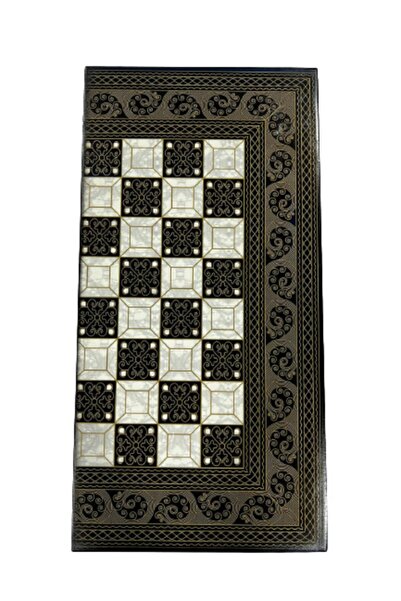 OTTOMAN GAMES Mother of Pearl Visual Filigree Backgammon Large Size 03