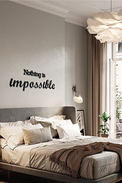 AHWALL Τίποτα δεν είναι αδύνατο Γραπτό Διακοσμητικό Ξύλινο Τραπέζι