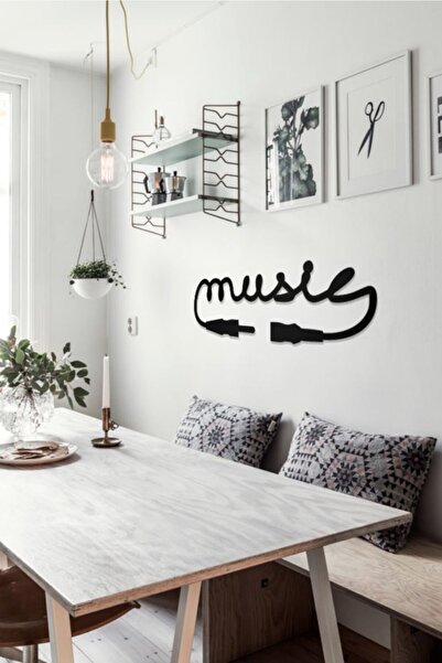 AHWALL Μουσικά Γραπτά Εικονογραφημένο Διακοσμητικό Ξύλινο Τραπέζι