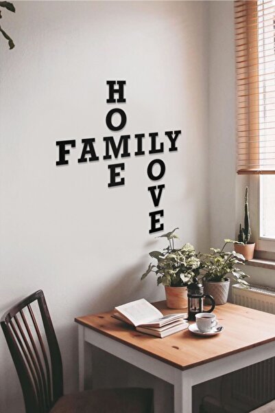 Decorative Wooden Painting with Home, Family, Love Text