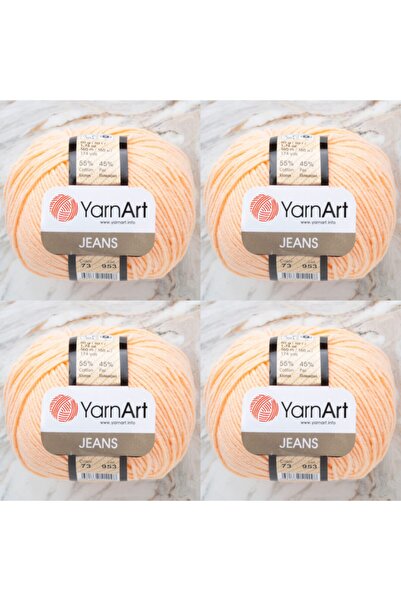 Yarnart Jeans 73 4'lü Paket Ten Rengi Punch Ipi Amigurimi Ipi