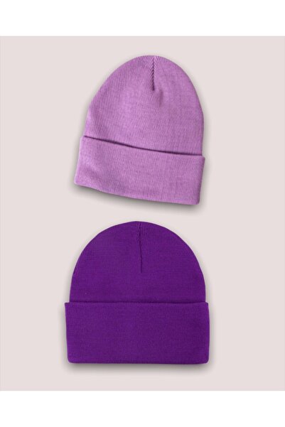 Goldmine طقم بيريه أساسي للجنسين باللون الأرجواني والأرجواني