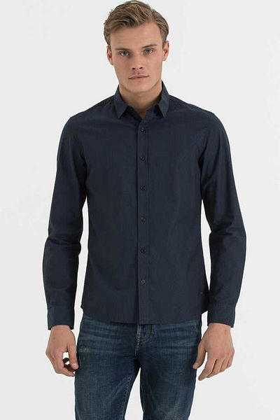 Lee Cooper قميص رجالي Vice U.Sleeve أزرق داكن 191 LCM241012