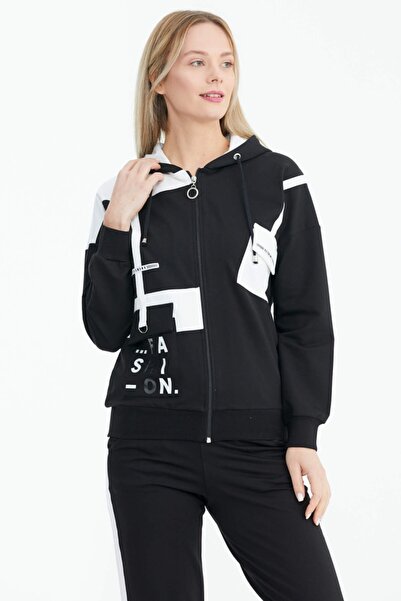 Sementa Σετ αθλητικής φόρμας διπλής έγχρωμης τσέπης - Μαύρο