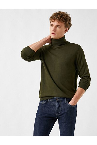 Koton Men's Khaki Sweater 2KAM92008LT