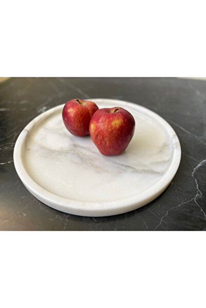 Calacatta Oliva Doğal Calacatta Mermer Yuvarlak Tepsi