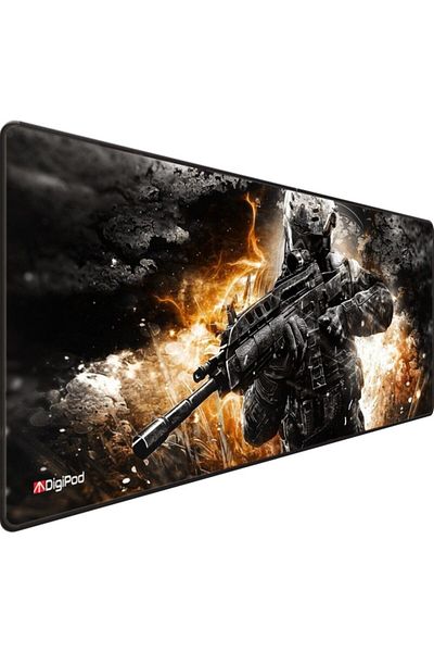 Digipod لوحة ماوس ألعاب مقاس 90x40 Xxl لوحة ماوس ألعاب كبيرة بقاعدة مضادة للانزلاق بسُمك 4 مم