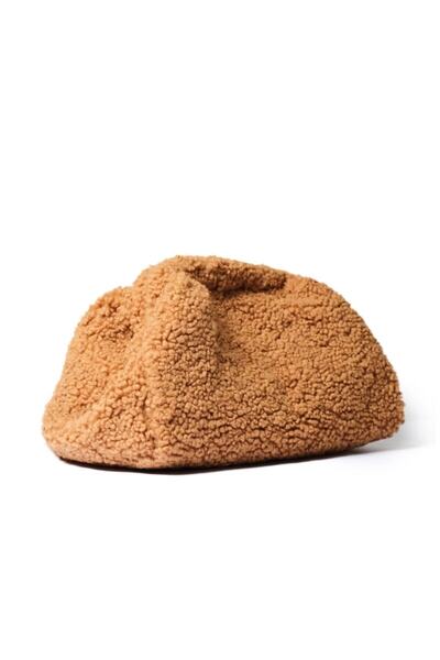 Prestij Boncuk Geantă de mână pentru femei Nerry Atelier Secret Camel Teddy P...