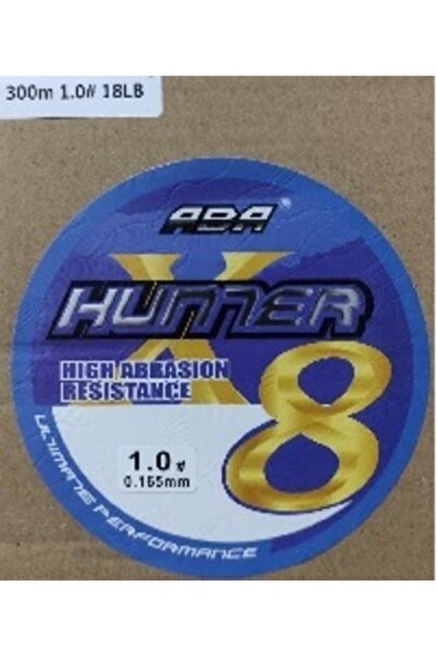 ABA Hunter X8 8 Kat Örgü Ip Misina 300 Mt Yeşil Renk (1 NUMARA 0.165 MM)