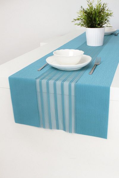 HAPPY CONCEPT Față de masă de serviciu americană Oil Blue Runner 40x140
