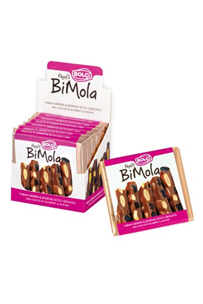 Bolçi Sütlü Yaban Mersini Badem Bi Mola Beyoğlu Çikolatası 70 gr