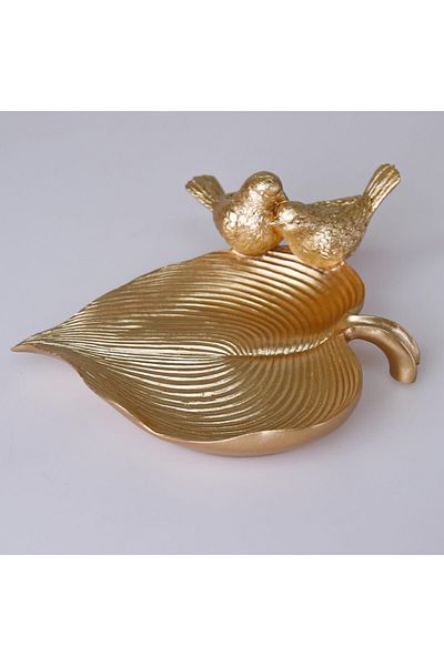 Selim Decorative Bird Plate Gold