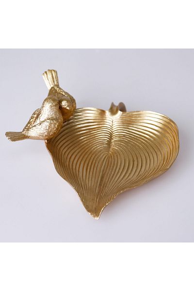 Selim Decorative Bird Plate Gold