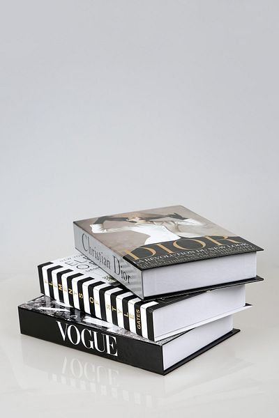 irayhomedecor Декоративна кутия за книги от 3 части/Vogue/Шапка