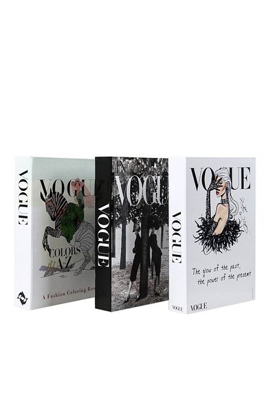 irayhomedecor 3-Piece Vogue Series Decorative Book Box