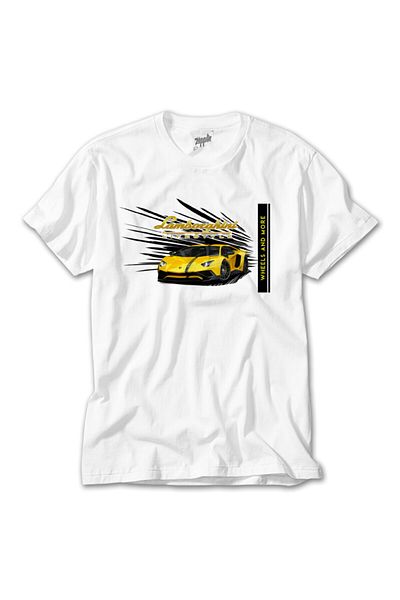 Z zepplin Λευκό μπλουζάκι Lamborghini Life Style