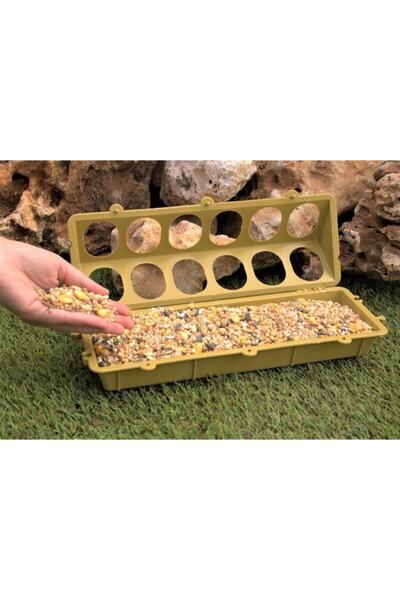 Asenya Civciv Yemliği 1 Adet Sarı Renk 12 Gözlü Civciv Yemliği Keklik Bıldırc...