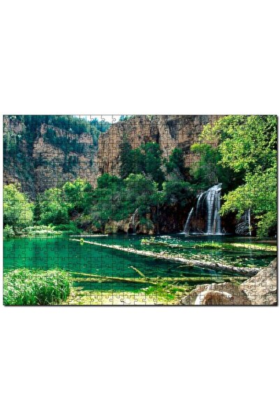 Cakapuzzle Kayalıklar Şelale Göl Manzarası 120 Parça Puzzle Yapboz Mdf (ahşap)