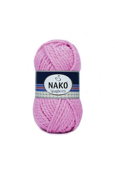 NAKO Σπαγγέτι 25% μαλλί πλεκτό σχοινί χειρός Pink Pearl 6750