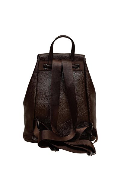 Ysmn حقيبة ظهر نسائية من الجلد الطبيعي باللون البني Yc041947drl