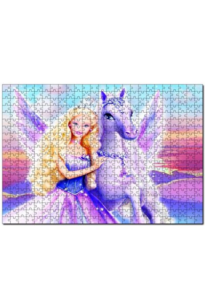 Cakapuzzle Barbie Ve Pegasus'un Büyüsü Görseli 120 Parça Puzzle Yapboz Mdf Ahşap