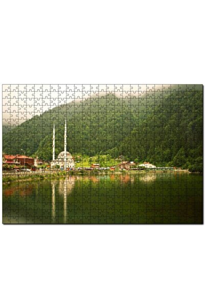 Cakapuzzle Trabzon Uzungöl Cami Ve Ormanlar 1000 Parça Puzzle Yapboz Mdf(ahşap)