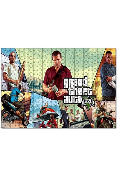 Cakapuzzle Gta 5 Michael Franklin Ve Trevor Kompozisyon 120 Parça Puzzle Yapb...