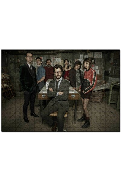 Cakapuzzle La Casa De Papel Başlangıç Kadrosu 255 Parça Puzzle Yapboz Mdf (ah...