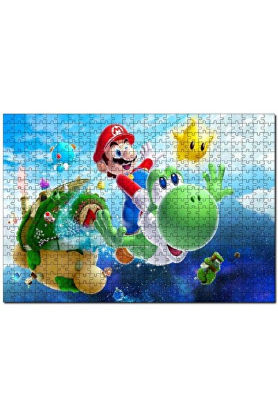 Cakapuzzle شخصيات سوبر ماريو في السماء 120 قطعة لغز الصور المقطوعة Mdf (خشب)