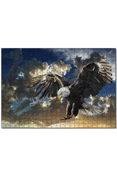 Cakapuzzle Cakasepetim Bulutlu Gökler ve Kartal Çizim 255 Parça Puzzle Yapboz...