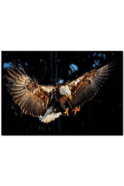 Cakapuzzle Avına Hücum Eden Kartal Görseli 1000 Parça Puzzle Yapboz Mdf(ahşap)