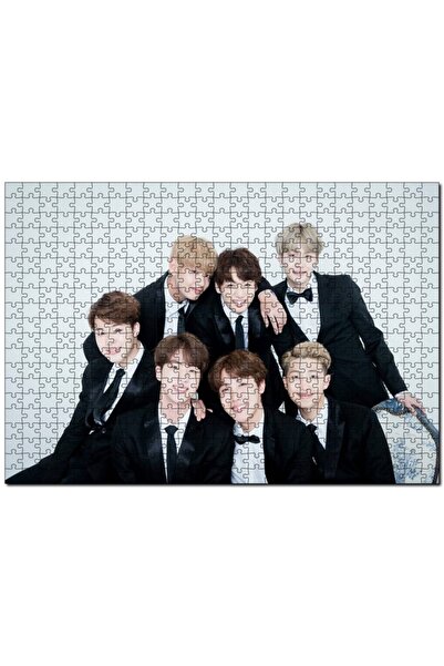 Cakapuzzle Bts Koreli Gençler Gülümseyen Yüzleri 120 Parça Puzzle Yapboz Mdf ...