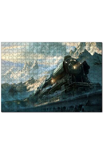 Cakapuzzle Cakasepetim Steam Train Running between Snowy Mountains 120 Piece ...