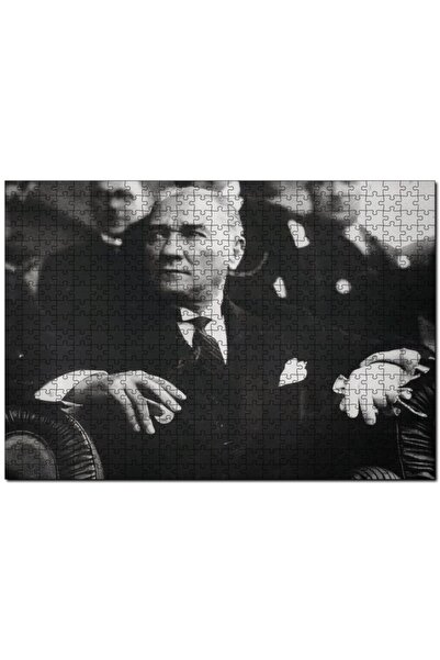 Cakapuzzle Cumhuriyet Bayaramı Töreninde Atatürk Görseli 1000 Parça Puzzle Yapboz Mdf(ahşap)