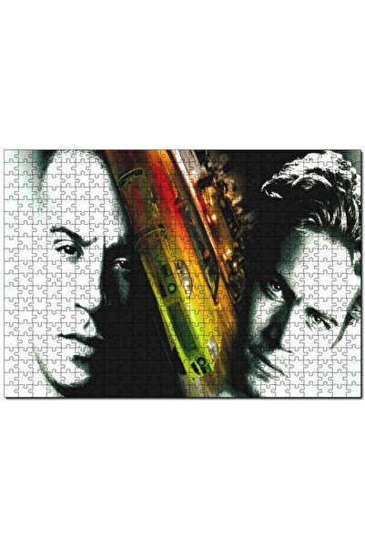 Cakapuzzle ملصق الفيلم السريع والغاضب 500 قطعة لغز الصور المقطوعة Mdf (خشب)