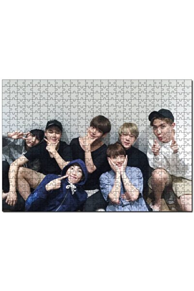 Cakapuzzle Bts Koreli Gençler Mutlu Yüzleri 255 Parça Puzzle Yapboz Mdf (ahşap)
