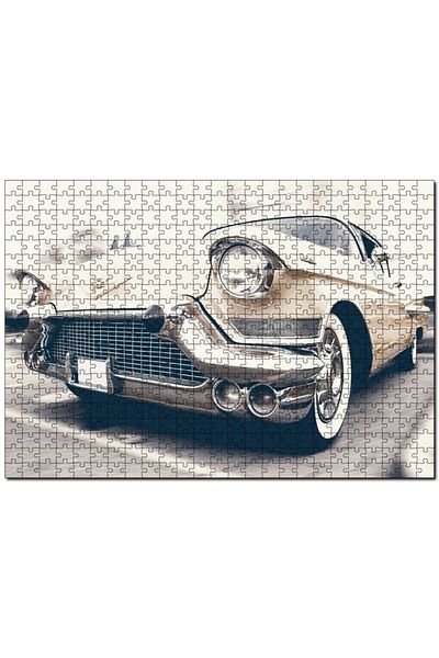 Cakapuzzle Cream Colored Chevrolet Classic Car 120 Piece Puzzle Jigsaw Puzzle Mdf (wood)