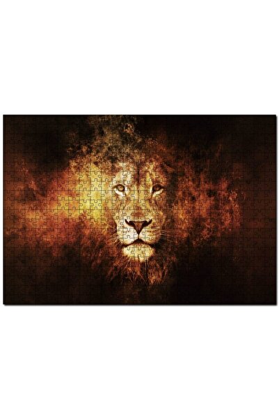 Cakapuzzle لغز أسد يهوذا الرائع للرسم المكون من 500 قطعة MDF (خشب)