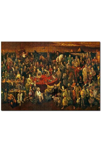 Cakapuzzle Dünya Şahsiyetleri Kompozisyon Çizim 255 Parça Puzzle Yapboz Mdf (...