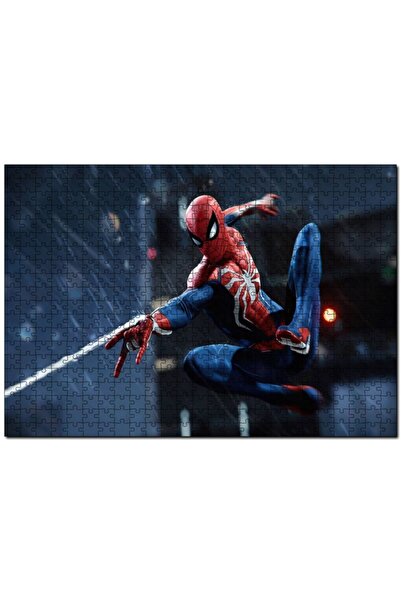 Cakapuzzle Spider-man Ağ Fırlatıyor 120 Parça Puzzle Yapboz Mdf