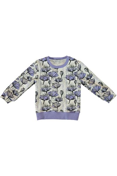 Monna Rosa Girl's Sweatshirt - Relaxed Fit