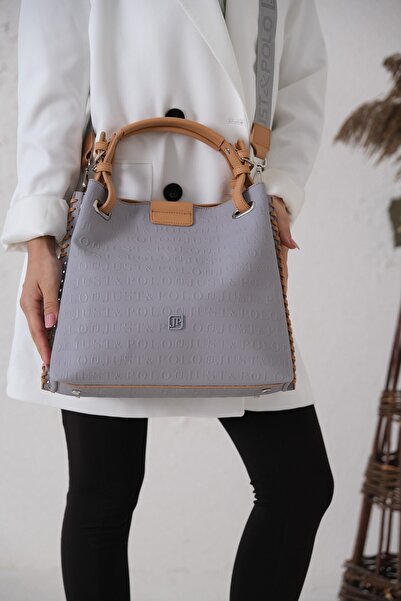 Just Polo حقيبة يد وكتف نسائية محبوكة بإغلاق مغناطيسي Pbu4031