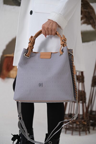 Just Polo حقيبة يد وكتف نسائية محبوكة بإغلاق مغناطيسي Pbu4031