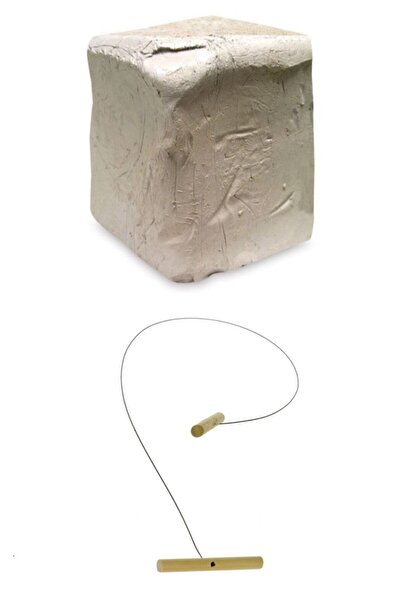 GLANCE Beyaz Seramik Hamuru 6 Kg Kil Kesme Teli Hediye