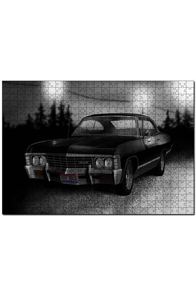 Cakapuzzle Black Classic Chevrolet 255 Piece Puzzle Jigsaw Puzzle Mdf (wood)